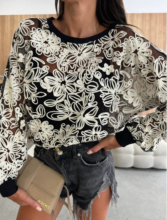 Maglia ricamo